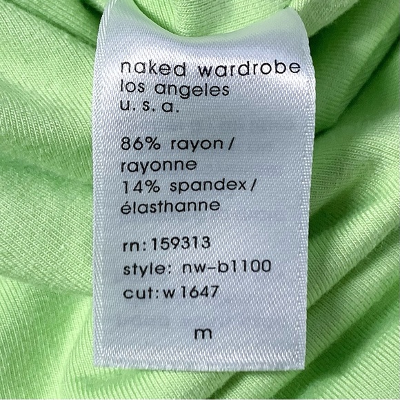 Naked Wardrobe Lime Green Cutout Long Sleeve Bodysuit - Picture 11 of 12